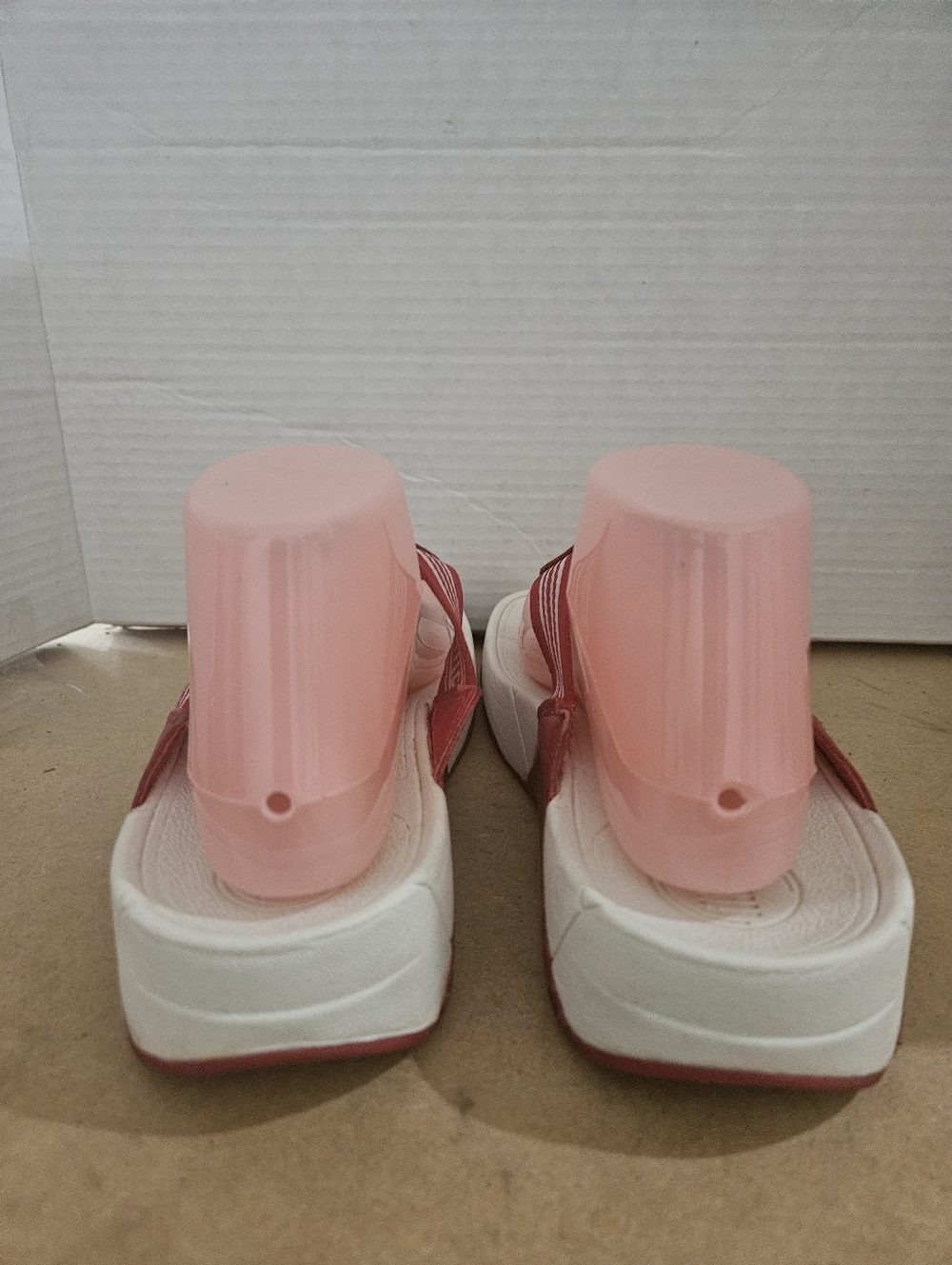 FitFlop Women's Size 9 Walkstar Toe Post Sandals Red Flip Flops (Bin21) - Picture 4 of 12